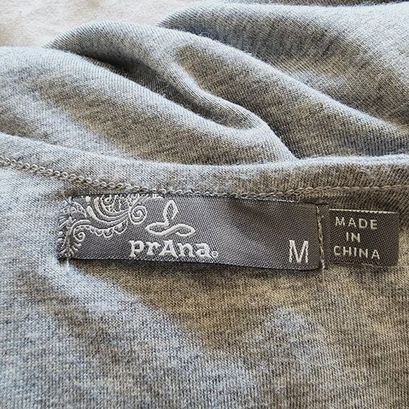 prAna Janey‎ Foundation Tencel Modal Short Sleeve Heather Gray Dress size M - Picture 5 of 7